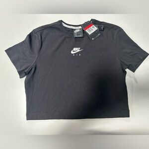 Nike Air Black Women's Short Sleeve Crop Top Tee